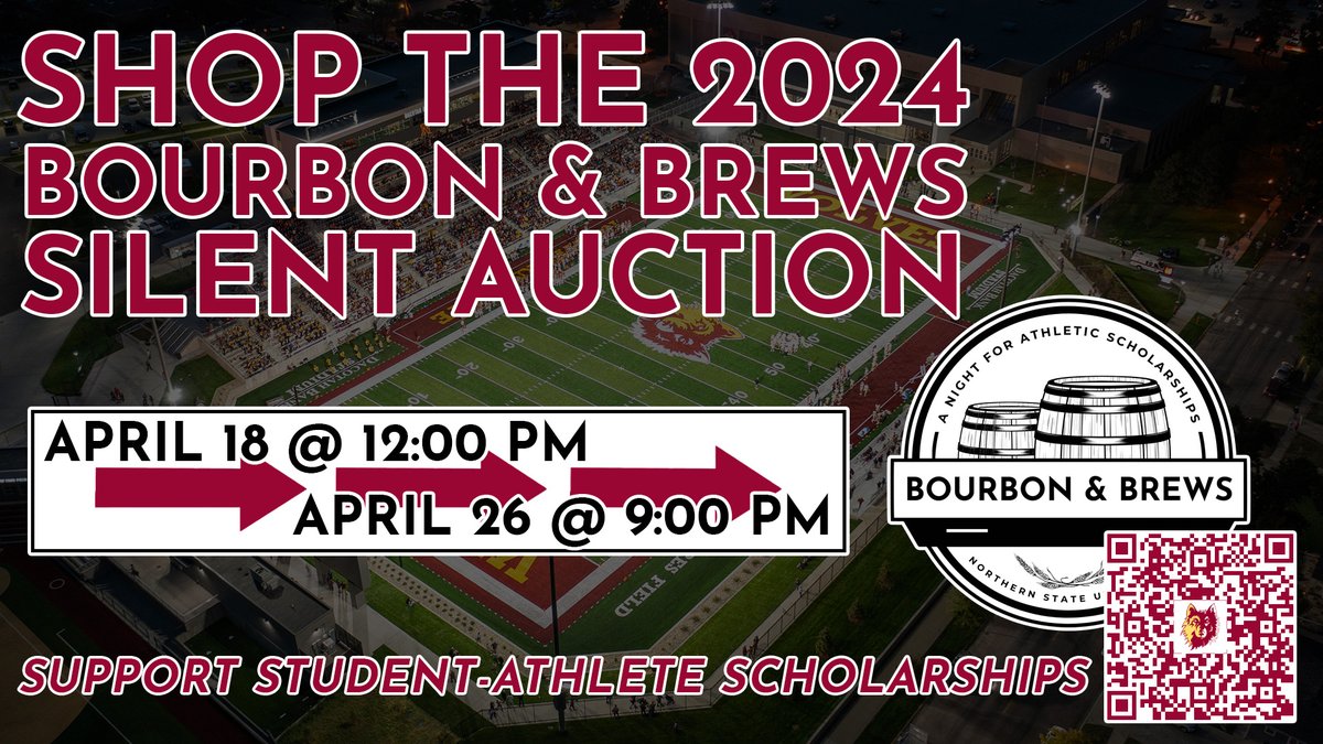 The 2nd Annual Bourbon & Brews hosted by @nsuwolvesclub is next Friday, but the silent auction is officially OPEN FOR BIDDING‼️ Shop a number of exclusive items⬇️ events.handbid.com/auctions/nsu-b… #GoWolves🐺 | #maroonNgold🐾 And don't forget, buy tickets➡️ nsuwolves.universitytickets.com