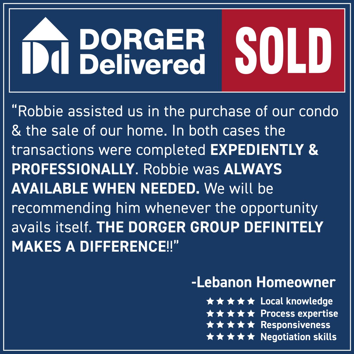 DorgerDiff's tweet image. “THE DORGER GROUP DEFINITELY MAKES A DIFFERENCE!”

We love helping our clients reach &amp;amp; exceed their real estate goals! We were able to put our expertise to work for this lovely couple to sell their home in record time with multiple offers over asking &amp;amp; get a new condo!