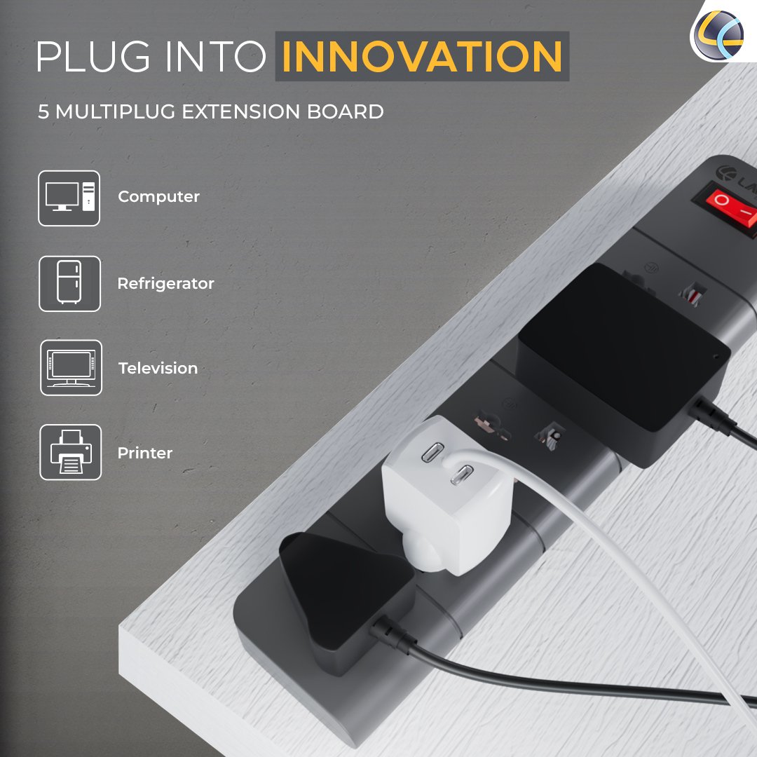 Lapcare_World's tweet image. "Power up with Lapcare's Surgee 5 Surge Protector (3M)! ⚡️ Safeguard your devices with surge protection and 3 meters of extended reach.💪"

#surgeextension #ExtensionBoard #onoffswitch #indicator #powerfulsocket #OverloadProtection #secure #copperwire #lapcare #lapcareworld