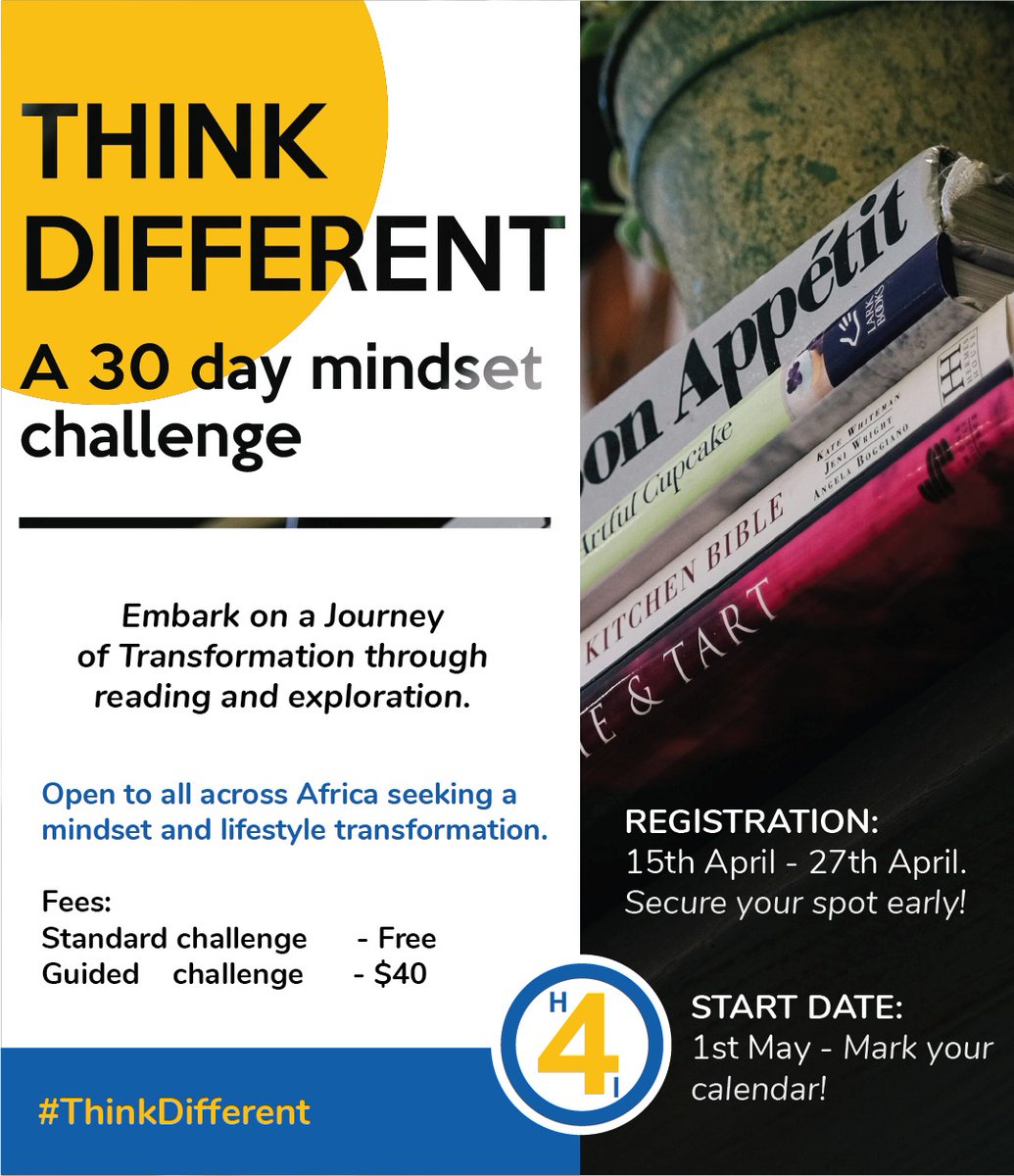 If your answer to this question isn't pleasing. You can start the long journey of building a reading culture with this challenge. 

Register here. shorturl.at/ANZ12 
#Thinkdifferent