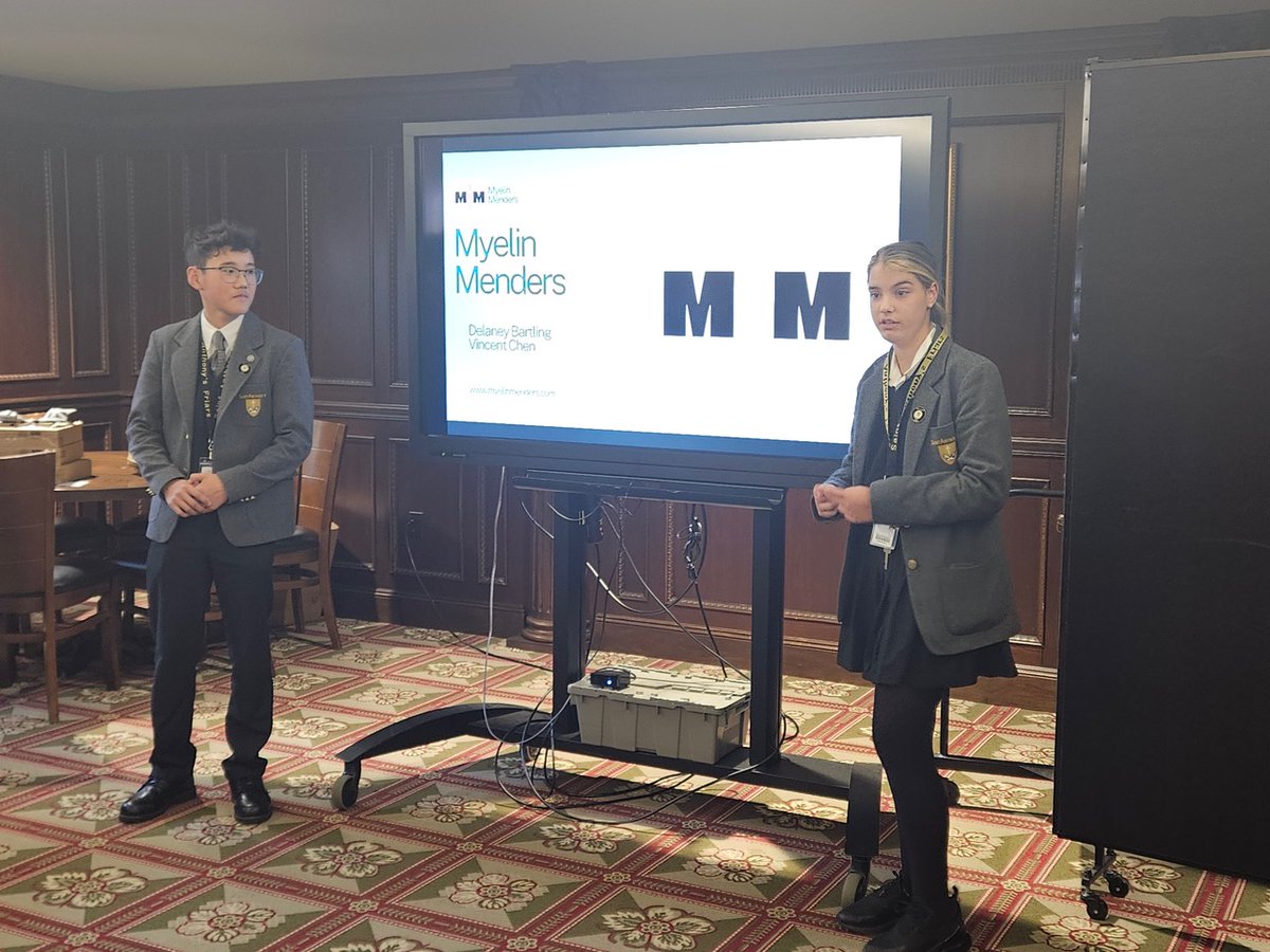 Congratulations to Delaney Bartling and Vincent Chen for winning region 1 of the ongoing 2024 Toshiba Exploravision Competition. Their winning entry focuses on employing advanced technology comprising of nano robots and stem cells to find treatments for neurological disorders