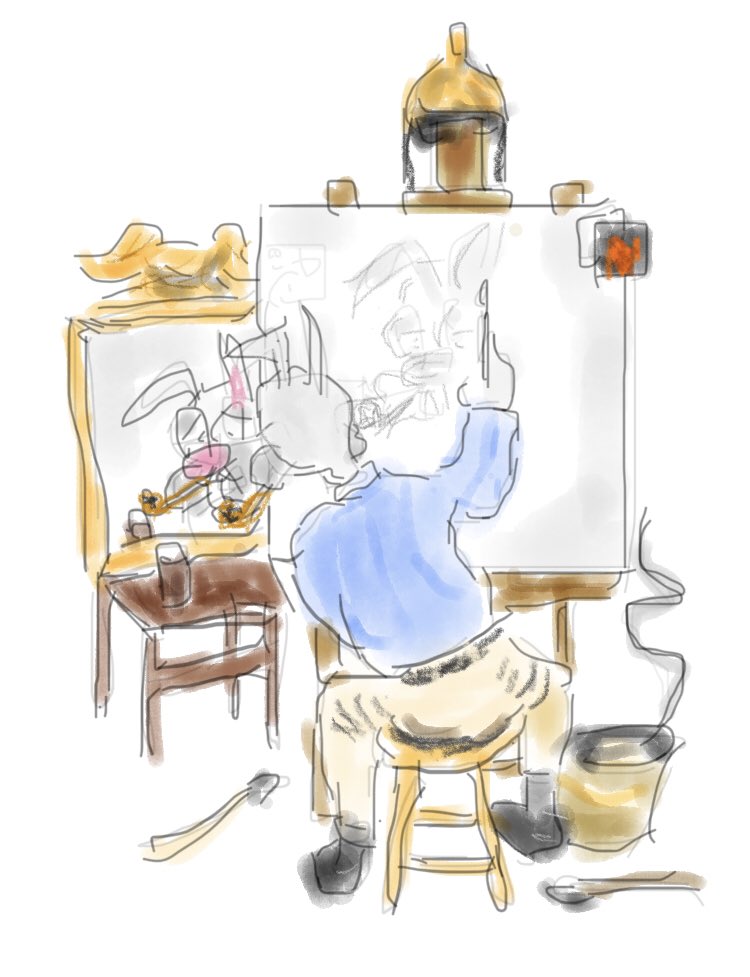 PeterWelsh281's tweet photo. “Triple JoeJo Self Portrait” an @NFTsatHome inspired by @JoeJoBabbitNFT &amp; Normal Rockwell.

#algo #algorand #algorandnfts #algofam https://t.co/DNSU7xdTKt