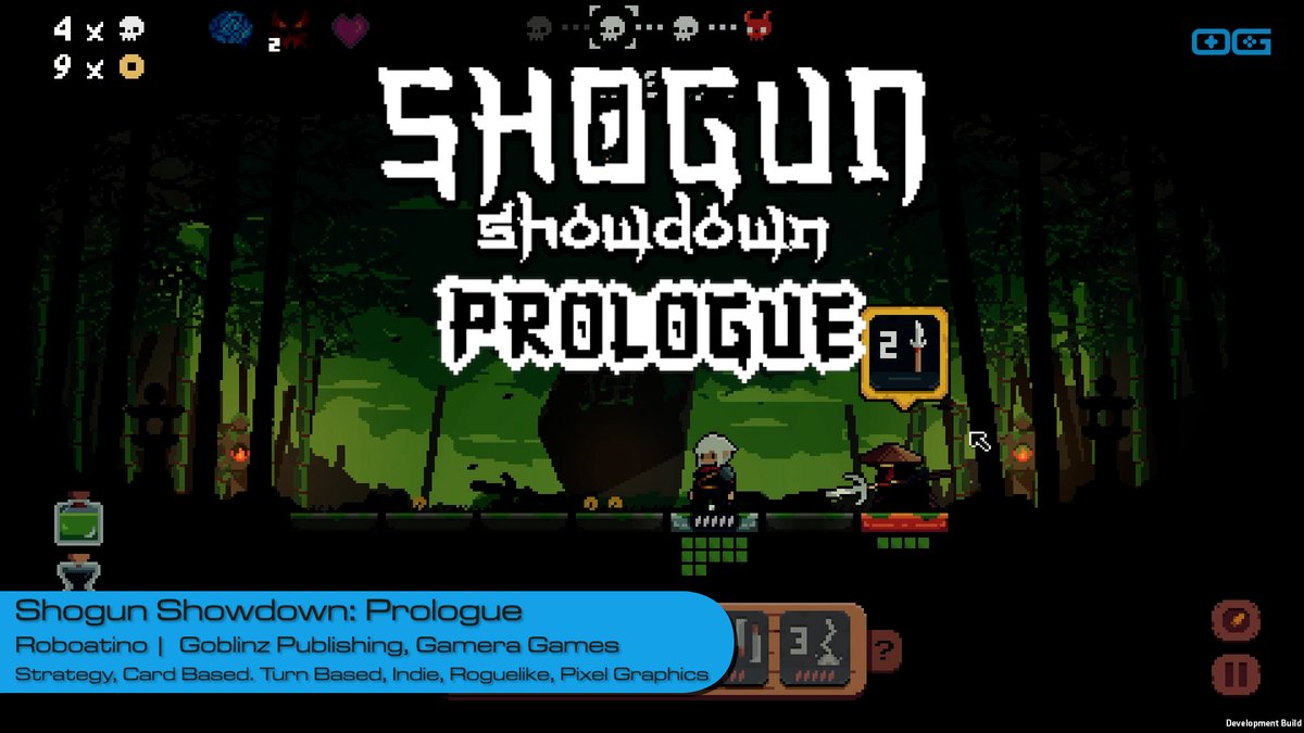 OG plays Shogun Showdown: Prologue!
youtube.com/watch?v=7VsFQ-…

Like & Sub!

#roboatino
@GoblinzPub
@GameraGamesInc

#cardbased #turnbased #roguelike #pixelart #IndieGameTrends #IndieWatch #IndieDev #GameDev #IndieGameDev #IndieGame #IndieGames #Gameplay #letsplay #gaming