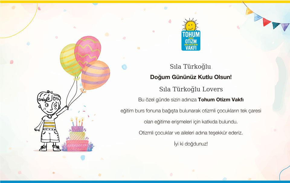 4 🎁 | “Bazen bizi farklı kılan şeyler bizi güçlü kılan şeylerdir.” ‘Otizm spektrum bozukluğu’ olan çocukların erken teşhisi ve özel eğitimi, çocuklarımızın topluma entegrasyonunun sağlıklı bir şekilde gerçekleşmesini sağladığı için Tohum Otizm Vakfı'na bağışta bulunduk