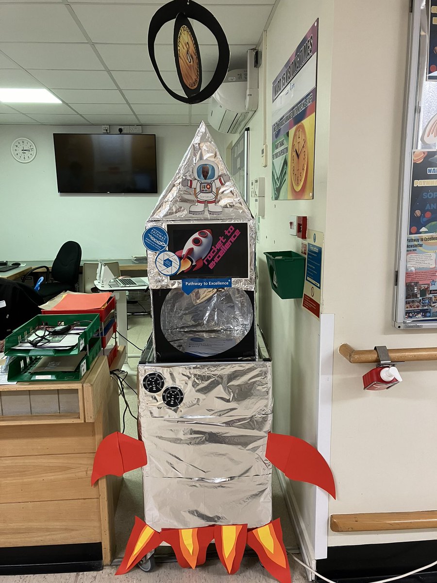 BLAST OFF! Ward 15’s Survey Station ready and waiting for the Pathway Surveys coming to Glenfield on the 23rd! #uhl #pathwaytoexcellence #journeytoexcellence #leicesterhospitals #pathwaystars