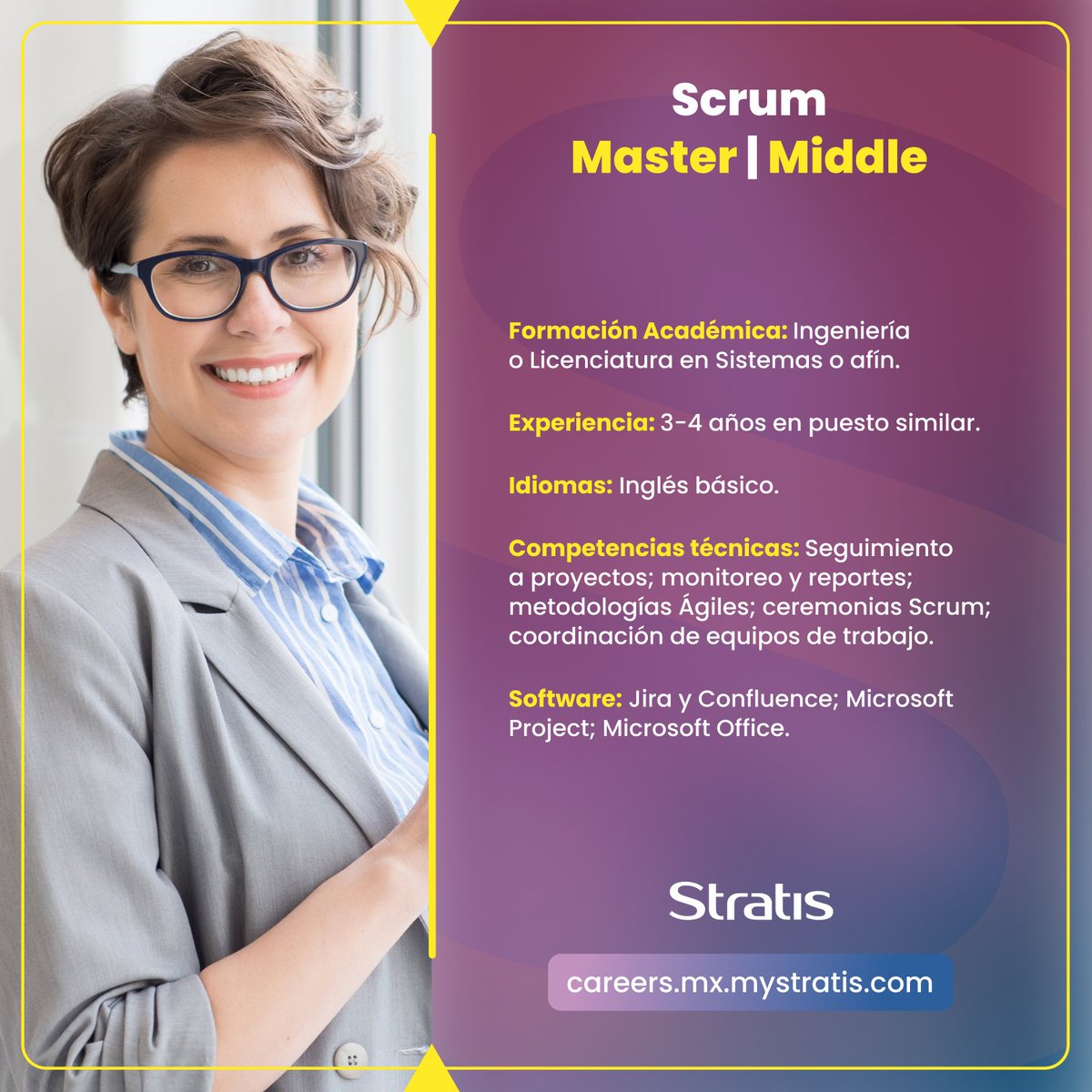 mystratis's tweet photo. Conoce las oportunidades laborales que Stratis ofrece. Estamos contratando perfiles que quieran hacer realidad sus metas profesionales.
#OportunidadLaboral #empleodisponible #vacantedisponible #empleoMexico #vacantesmexico #vacantesCDMX #areatecnologica #tecnologia #hiring https://t.co/UZJg85WtPN