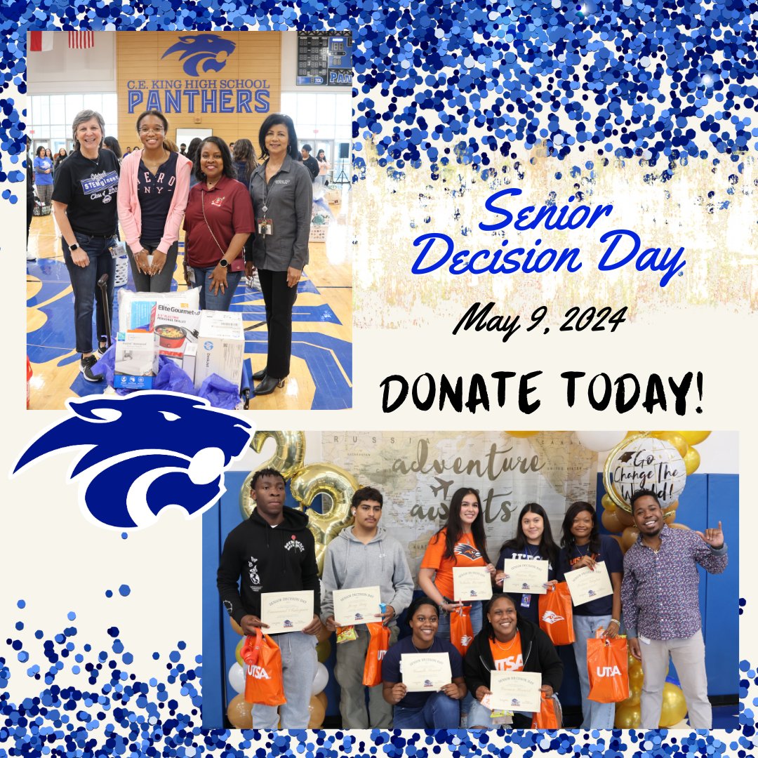 Sheldon ISD is preparing for its annual Decision Day on Thursday, May 9. We would love your support helping our seniors at CE King High School and KASE Academy! sheldonisd.com/fs/admin/site/…