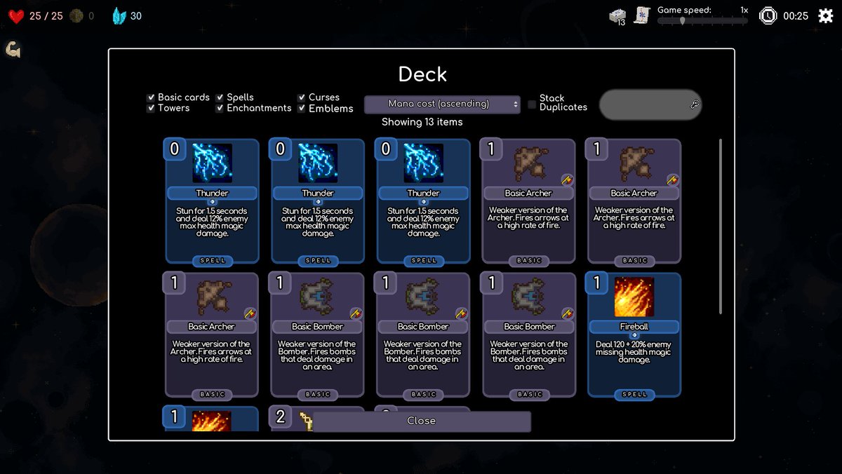 asraworks's tweet photo. Just released v1.11.0 for Tower Tactics: Liberation! 
This update includes an option to stack duplicate cards in the deck list, and more! Check it out on Steam! 👇
https://t.co/LZIgCWaiss https://t.co/hSxplVIe8i