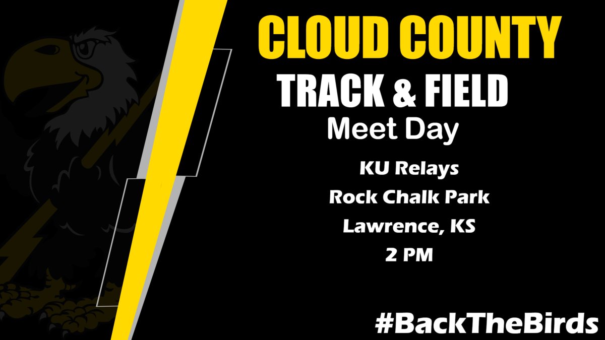 TRACK: The hammer throw, pole vault, and distance carnival kick off the KU Relays for @CloudXCTF today beginning at 2 PM in Lawrence, KS. Live results for all events can be found at pttiming.com/event.php?mid=…. #BackTheBirds