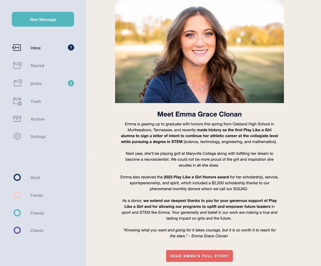 The latest edition of our monthly email hits inboxes today. Don’t miss it! Make sure you’re on the list. Sign up here: iplaylikeagirl.org/connect. 

#ReadyforAnyField