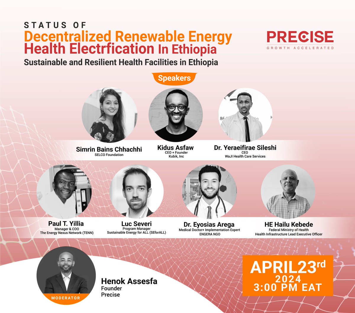 Did you know? 70% of medical equipment in developing countries fails due to power outages. This leads to the tragic loss of mother's and children's lives in #Ethiopia. Join us to discuss solarizing health centers and saving lives. Register Here: lnkd.in/dp4xPDtj #SDGs