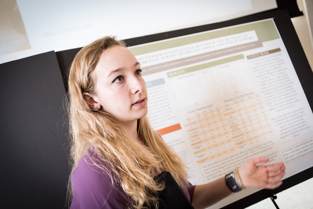 UVMResearch's tweet photo. Learn about the wide world of undergraduate research today at the @UVMFOUR Student Research Conference, all day in the Davis Center! https://t.co/HFwOMMDJLc