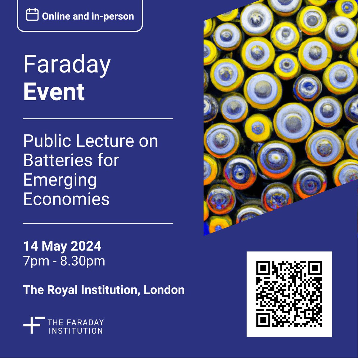🌍 Passionate about #ClimateAction? Interested to learn more about how #EnergyStorage will support the UN's Sustainable Development Goals towards Affordable and Clean Energy? ♻ 🙌Join us @Ri_Science for a lecture on 'Batteries for Emerging Economies', Tuesday 14 May from