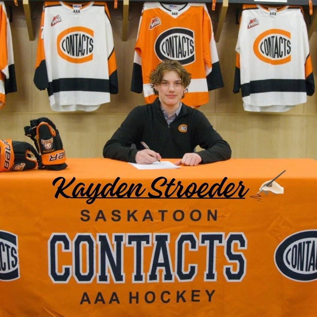 ✍🏼 Official ✍🏼 @_kaydenstroeder #contactshockeyclub #playersigning