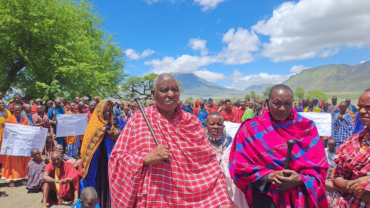 Oleshangay's tweet photo. Without land, no life. Massive land alienation is threatening communities existence. To Maasai, land is not just a piece of plot you can dispose, it's an institution with purpose attached to faith and culture. 
Tz conservation has ethnic character in it. Give us a break https://t.co/RngCI5K4yi