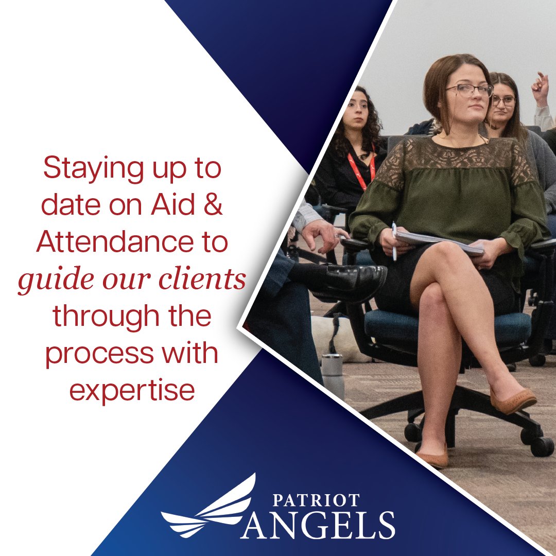 Our monthly townhall meetings are an opportunity to discuss updates, ask questions, and learn how we can best guide our clients through the Aid & Attendance process.

#PatriotAngels #VABenefits #SeniorLiving #EmployeeDevelopment