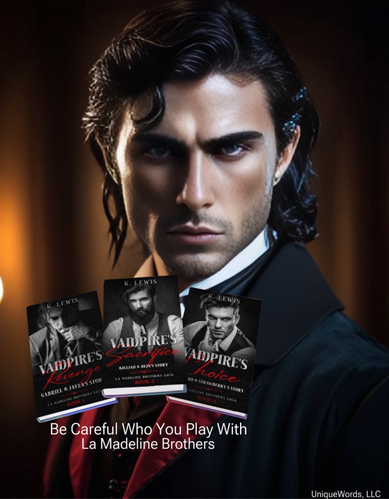 New Author Alert🩸
Be Very Careful Who You Cross
The La Madeline Brothers Are Definitely In That Category...Don't Cross!! Paranormal Readers These Brothers Are A Must Read!
amazon.com/dp/B0B4M79DL1