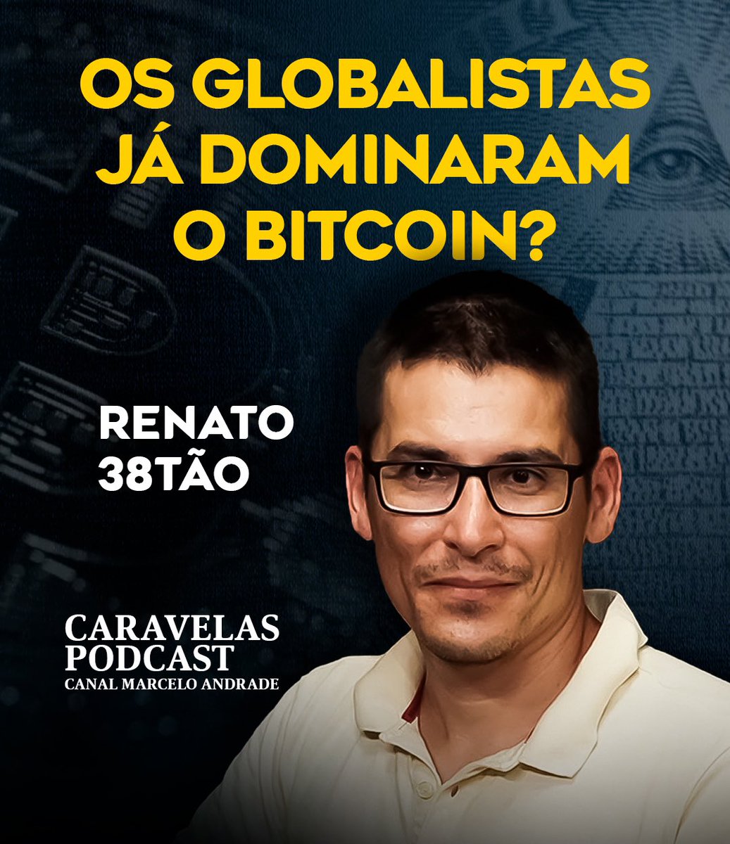 Hoje vamos questionar o Renato 38tão sobre o futuro do Bitcoin! Espero você  às 15h, no meu canal do YouTube, para mais um episódio do Caravelas Podcast!