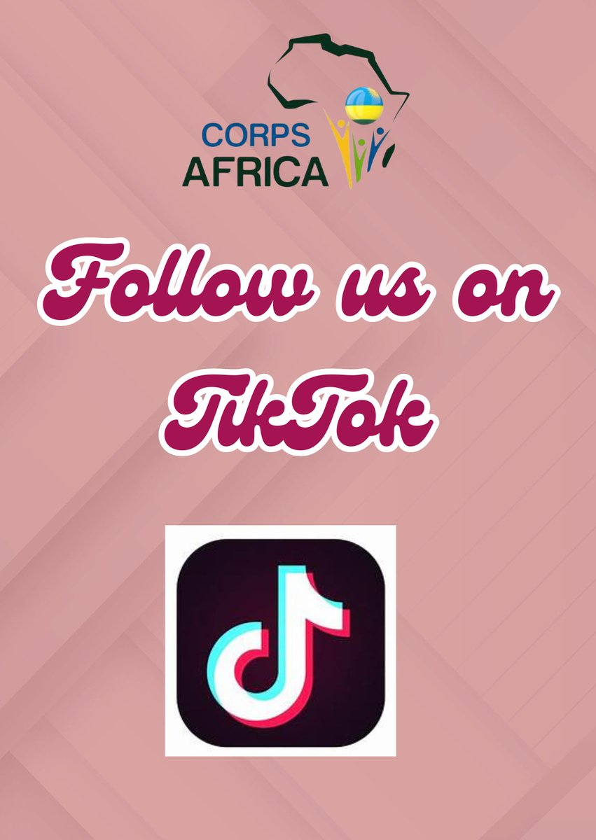 Stay connected and become part of our TikTok community! Click the link below to follow us👉👉bit.ly/4aWzIXi #ThisIsCorpsAfrica