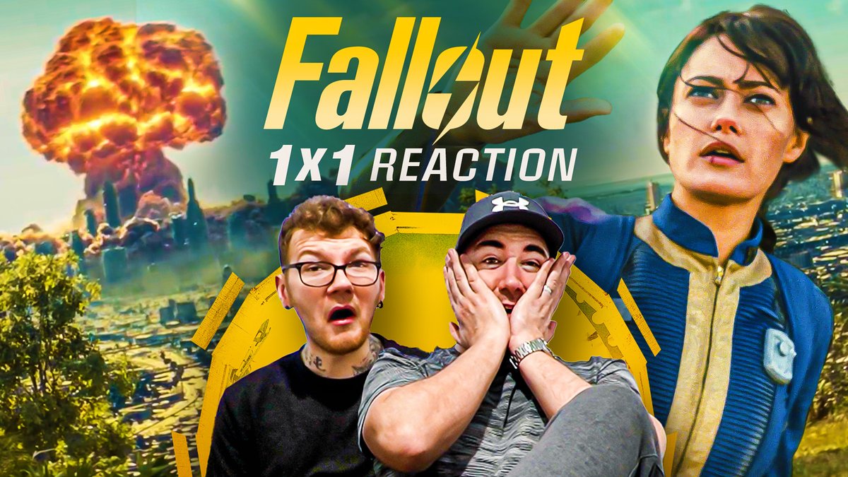 ccstudiouk's tweet photo. If you didn't already know... We reacted to the Fallout show with episodes 1, 2 &amp; 3 available on the channel now and episode 4 coming later today!

I genuinely fan boy every episode 🤣 https://t.co/TNdPKN85SF