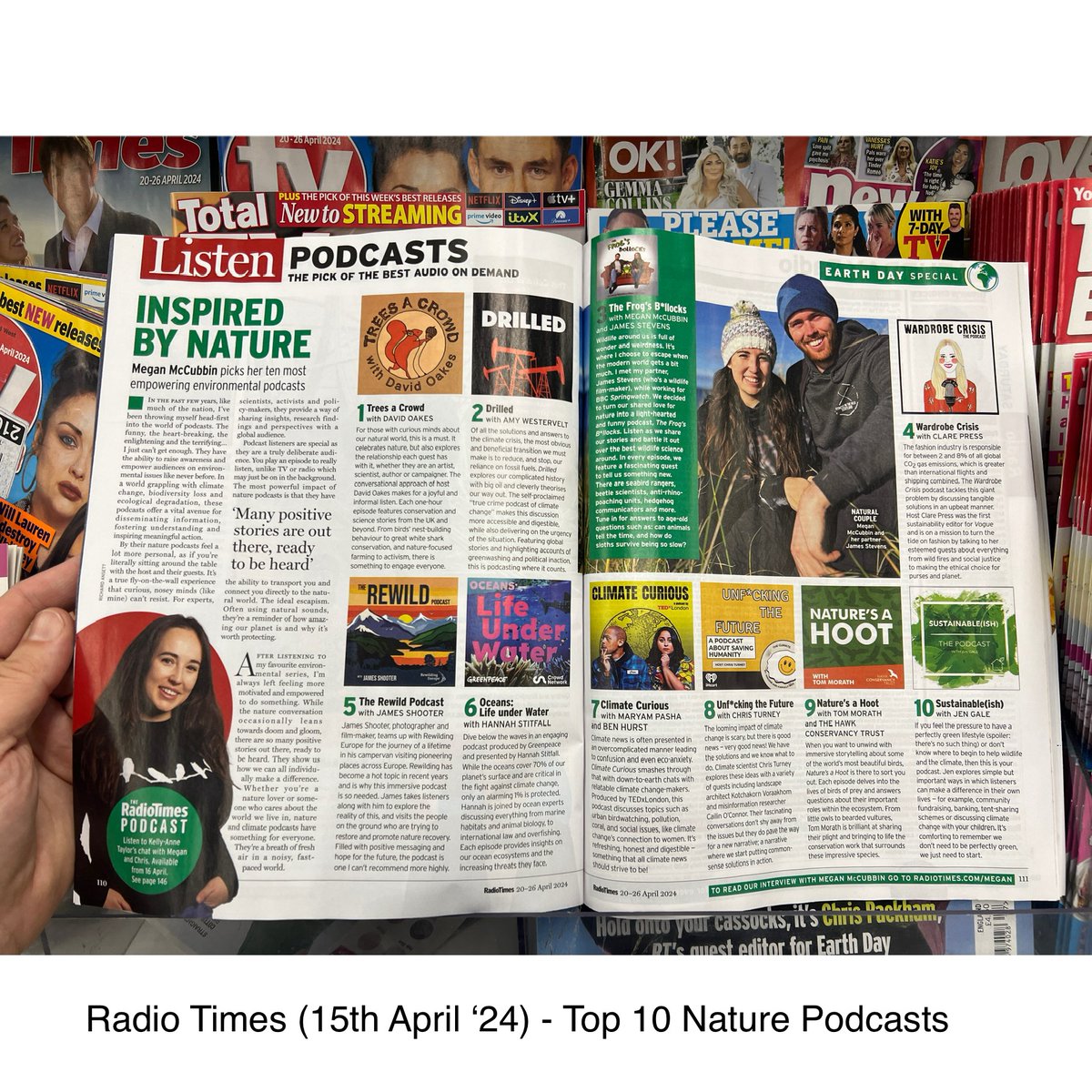 Oh - and we made this week's @RadioTimes too...! Sitting there surrounded by impeccable company. (Thanks @MeganMcCubbin!)