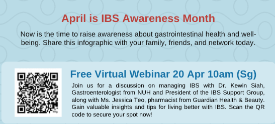 Let's 🗣️talk about #IBS! Join us for an exciting collaboration between the IBS Support Group 🇸🇬and local companies to amplify awareness of IBS during the global IBS Day! bit.ly/GuardianIBSweb… #IBSawareness #IBSdilemma #GITwitter #Medtwitter
