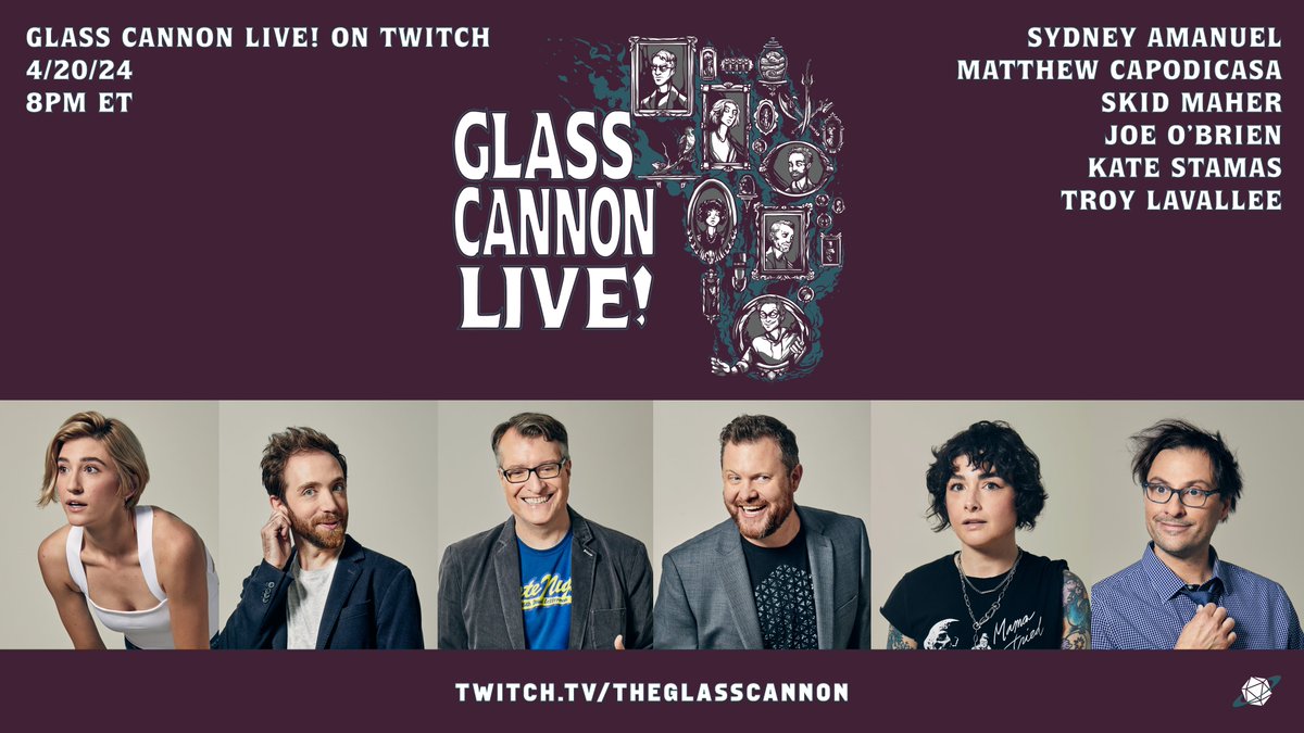As we prepare for our upcoming shows in Kansas City, 4/25 and Austin, 4/27, we are doing a special Glass Cannon Live! sesh THIS SATURDAY at 8PM ET, LIVE on Twitch! Based on how we left things in Toronto, this one is gonna be SPICY! twitch.tv/theglasscannon