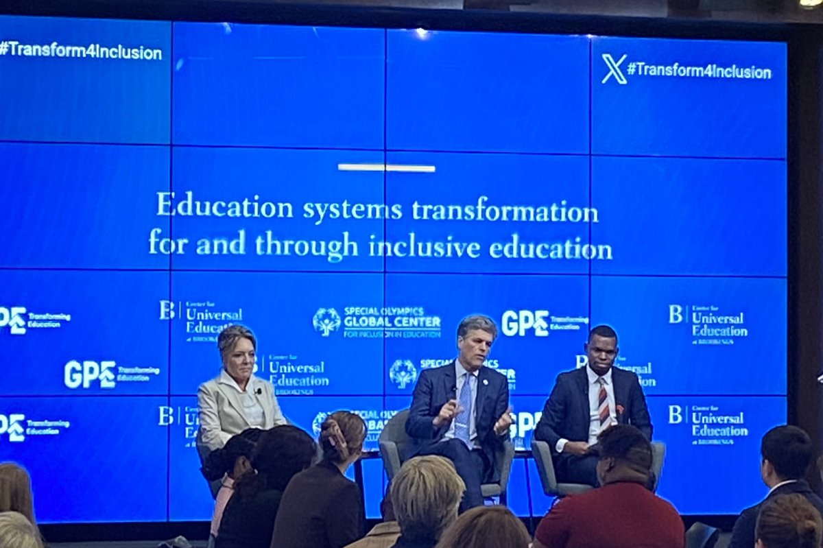 Para transformar los sistemas educativos necesitamos menos análisis y mas acción. Un llamado poderoso de @TimShriver @YasmineSherif1 desde @BrookingsGlobal No es suficiente identificar el problema y tener políticas, se requiere una acción decidida @jennodjod 
#transform4inclusion