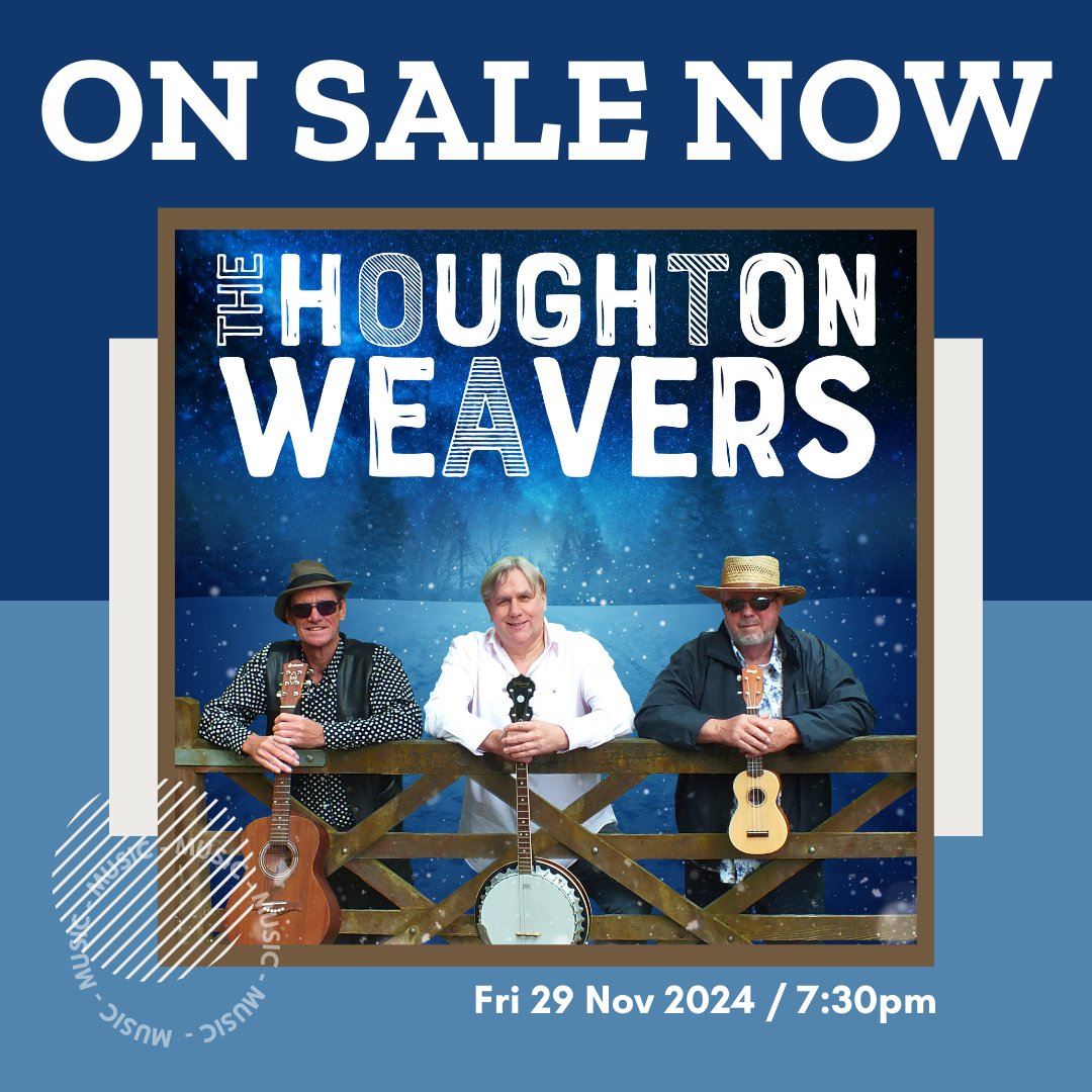 🎉NEW SHOW ON SALE! The Houghton Weavers promise a fun-packed, sing-a-long family show with great music and funny stories galore! 📅 Fri 29 Nov 2024 / 7:30pm 🎫 bwdvenues.com/whats-on/the-h…