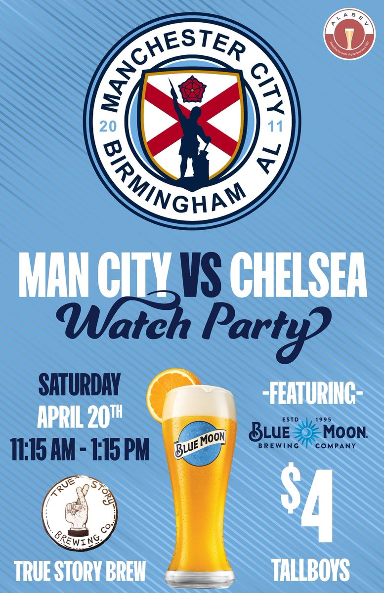MCFCBHM's tweet photo. See all of your glorious faces this Saturday at 11:15 🩵🤍 @TrueStoryBrew https://t.co/cGmDQ7WP2d