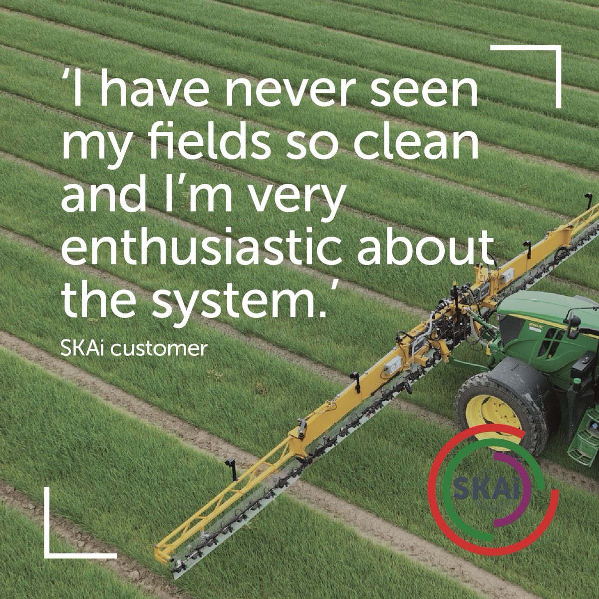 SoilEssentials's tweet photo. This customer, a spring onion grower, is using our SKAi spot spraying system to successfully manage volunteer potatoes in his high-value crops.
For more info call Rod on 01356 650459.
#farmingsmarter #SKAi #spotspraying  #farming #agriculture #precisionfarming #precisionag #crops https://t.co/kyNe9DHP3n