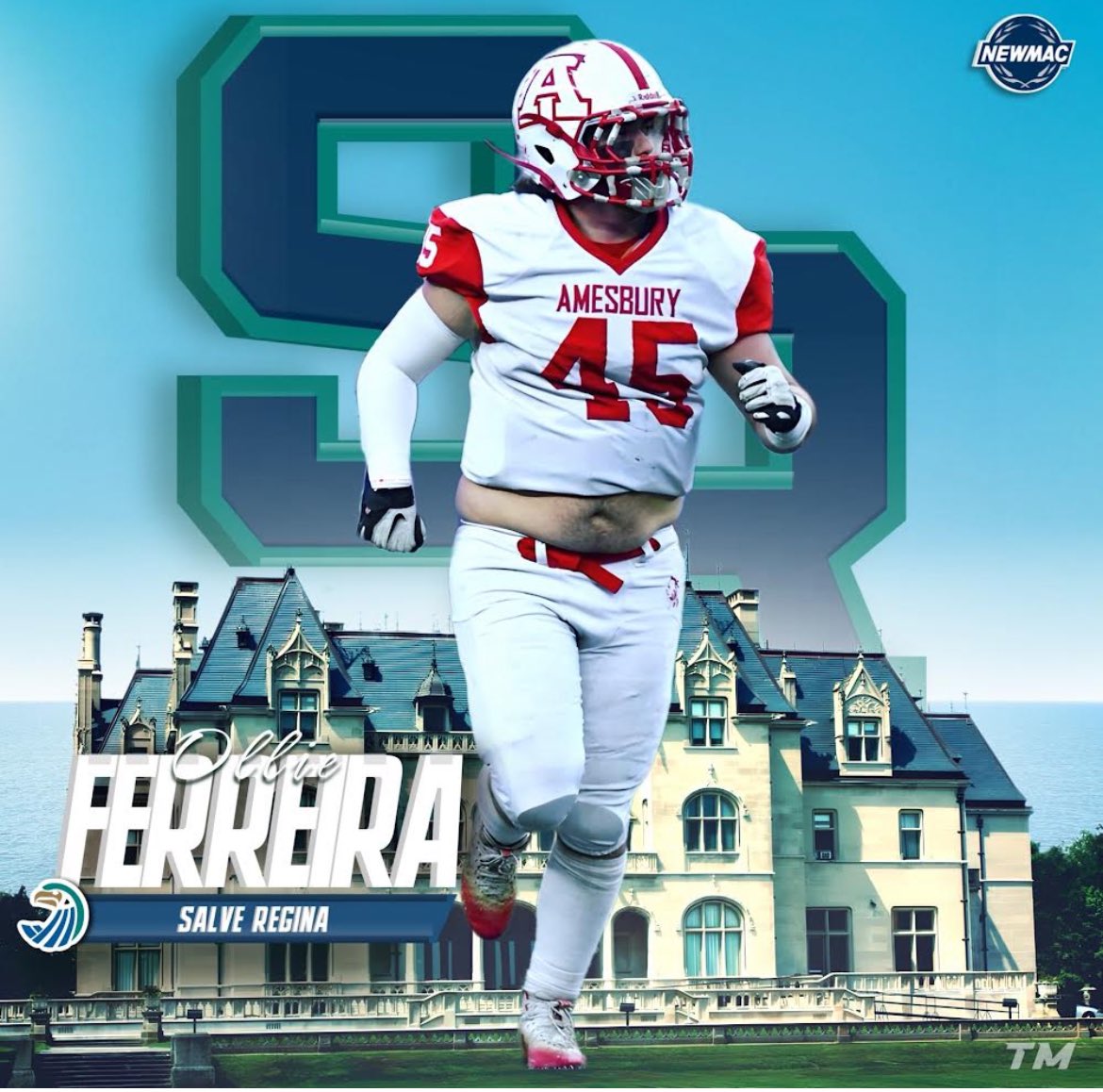ollieferreira45's tweet photo. I am beyond blessed to announce my commitment to further my academic and athletic career at Salve Regina University. I would like to thank everyone along the way who has helped me get to this position. Let’s go Seahawks! #WeGetTo @GilmartinKevin @CoachHenny11 @Salve_Football https://t.co/6bOnDFkz1i