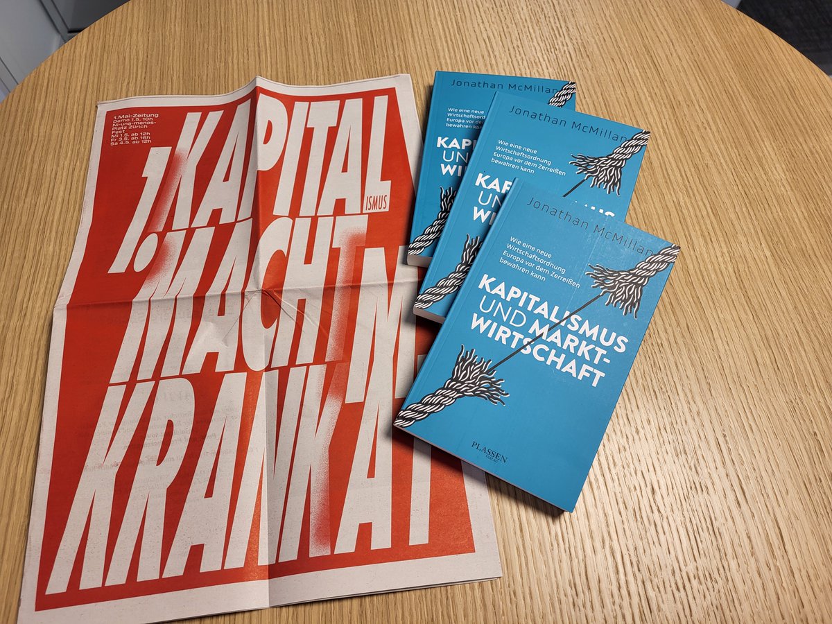 Morgens den Briefkasten geleert und was gefunden? Einmal eine sozialistische Sicht und einmal eine realistische Sicht auf den #Kapitalismus😉

Heute ist die erste Übersetzung von «Capitalism and the Market Economy» bei Plassen erschienen. Mehr dazu hier:

boersenmedien.de/produkt/buch/k…