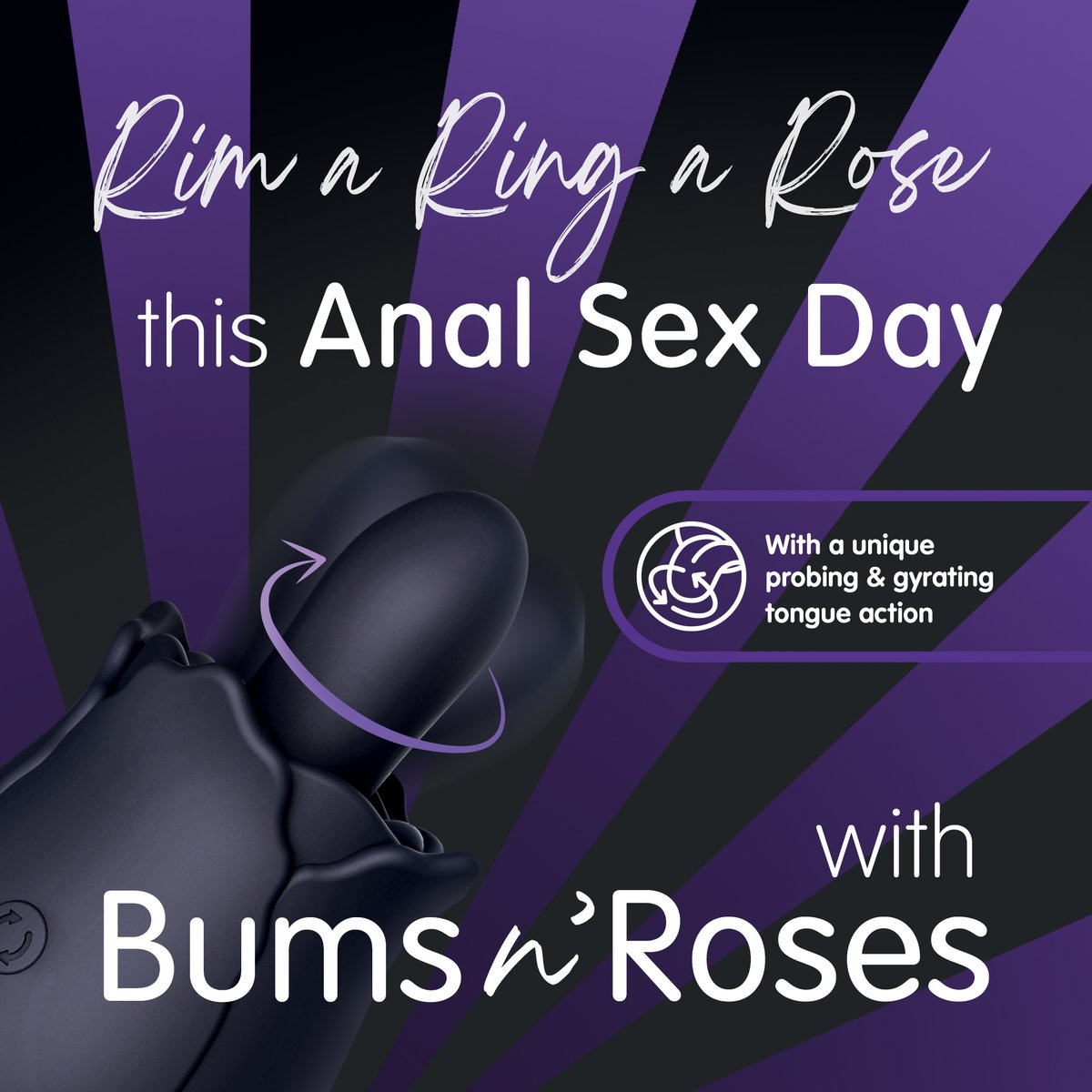 CreativeC_LLC's tweet photo. 1 in 4 women and 1 in 10 men report that they enjoy rimming!

Designed to mimic the motion of a tongue, Skins Bums N' Roses is perfect for those who derive pleasure from Anilingus but do not have a willing partner to partake!

Learn more here: https://t.co/FMHTI6rOtE

#AnalSexDay https://t.co/q1TzL78KdL