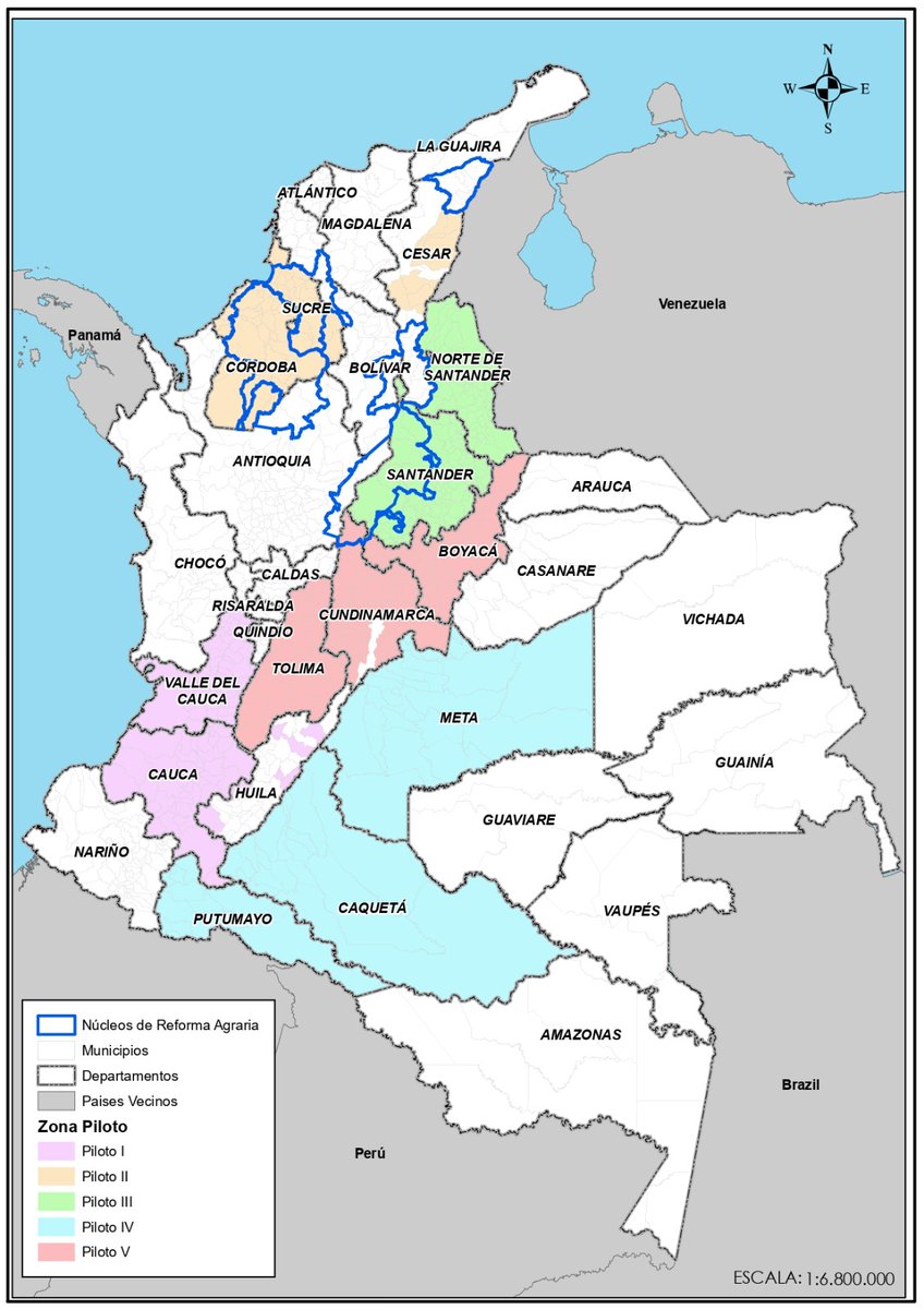 La @agendanacionalc y organizaciones campesinas trabajan una propuesta metodológica para el cumplimiento de acuerdos e inversión en los territorios en el marco del Sistema Nacional de Reforma Agraria y DR y el fortalecimiento de las Zonas de Reserva Campesina @petrogustavo 🧵