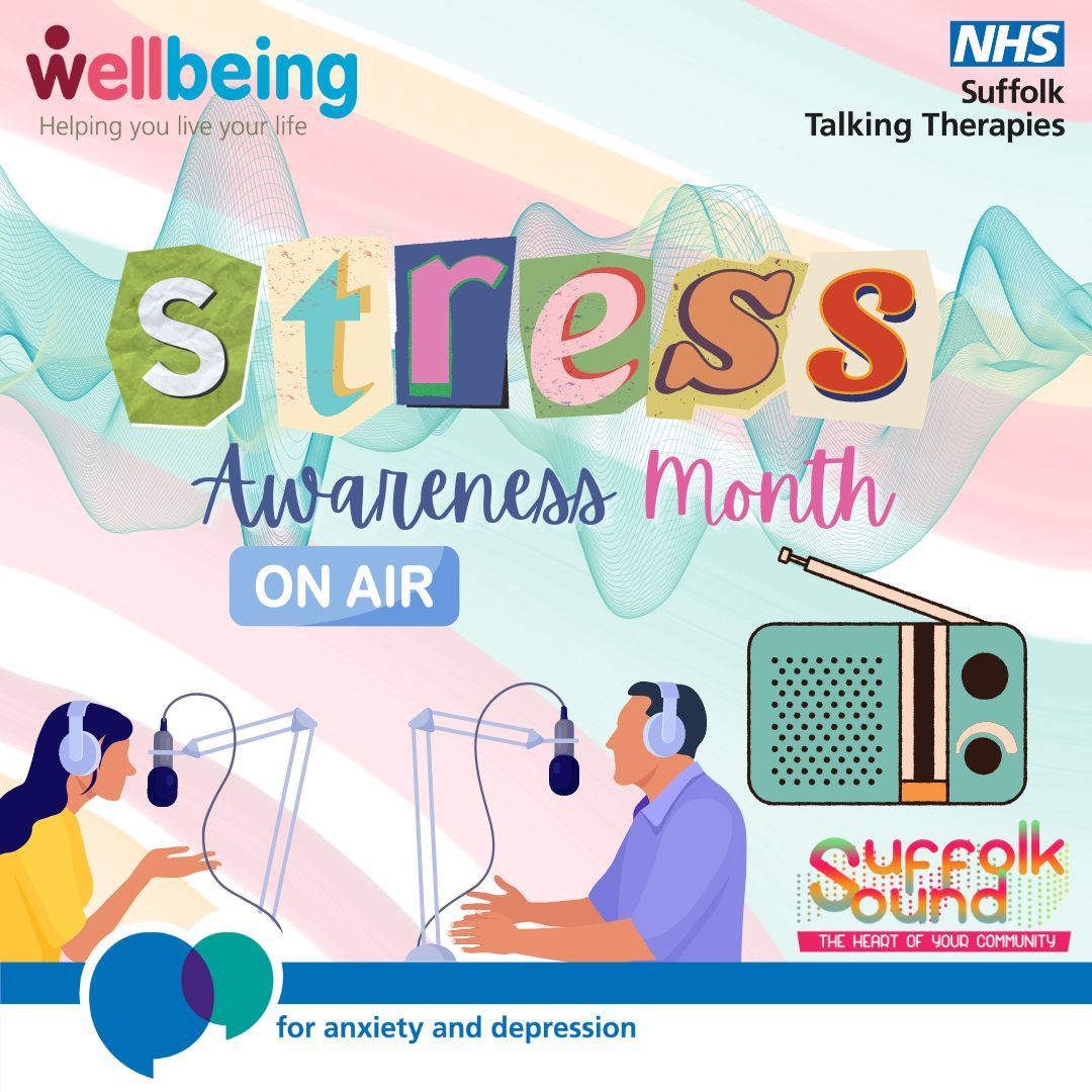 April is #StressAwarenessMonth, and we were invited along to join Suffolk Sound Radio to talk all about it! Listen back on the Suffolk Sound website to learn more about spotting the signs of stress, some things we can do to help manage it. suffolksound.orwelltech.co.uk/the-community-…