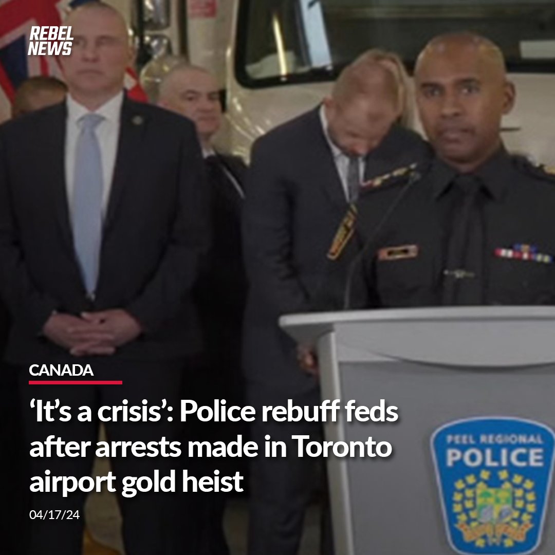 Peel Regional Police said $90,000 of the approximately $20 million worth of stolen gold has been recovered. Officers believe the gold has been used in financing firearms trafficking and slammed the Trudeau Liberals' bail system. MORE: rebelne.ws/49AWHWZ