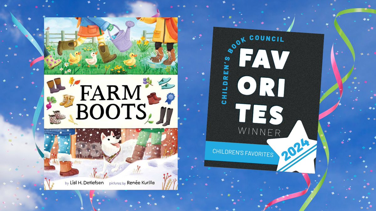 FARM BOOTS by @lislhd art by @reneekurilla was listed on @CBCBook Favorites List for K-2nd grade! Check out the entire list here: cbcbooks.org/wp-content/upl…