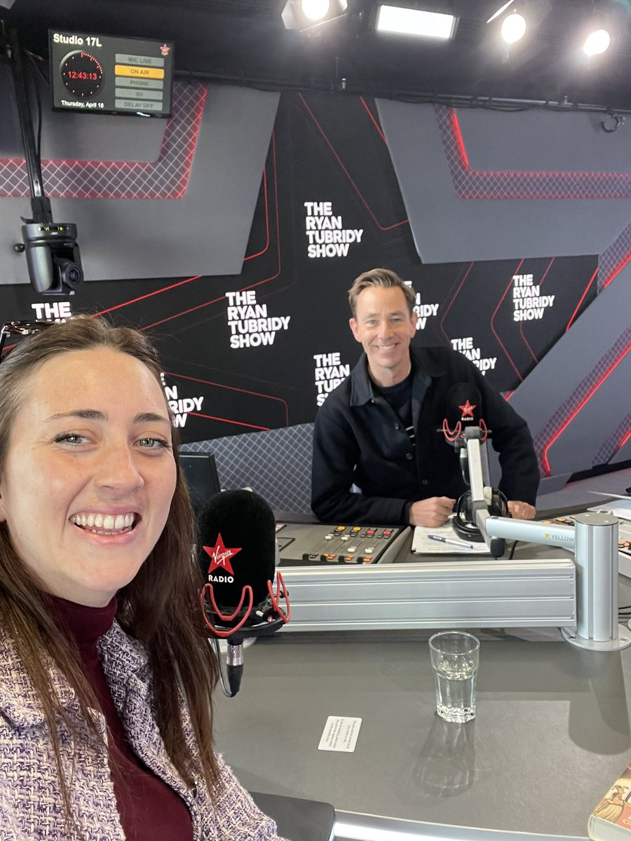 Wonderful to be on the Ryan Tubridy Show talking about history today! Thanks so much for having me! @VirginRadioUK