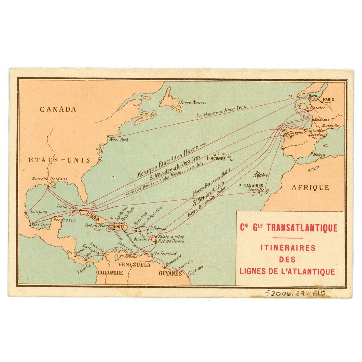 The Seaport Museum has collected hundreds of menus that span a century of ocean crossings. Each one saved for a reason—picked up from the table by a passenger and kept long after their voyage. This menu was circulated to the passengers on board SS La Bretagne #OTD in 1911.