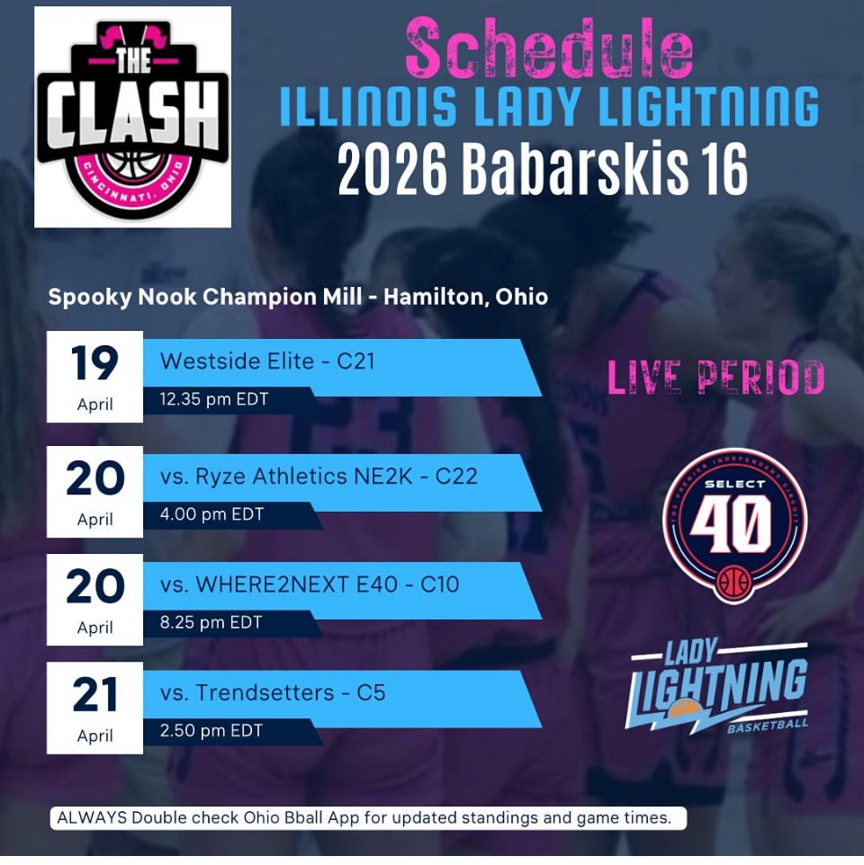 Heidi Clesen (@heidiclesen) on Twitter photo Looking forward to another exciting weekend. Here is my schedule for this weekend. The second game is actually on 4/19 at 4pm <a href="/LadyLightningIL/">IL Lady Lightning</a> Looking forward to another exciting weekend. Here is my schedule for this weekend. The second game is actually on 4/19 at 4pm <a href="/LadyLightningIL/">IL Lady Lightning</a>