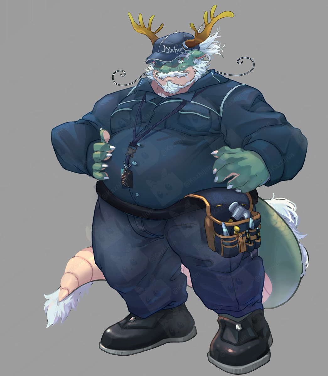 kazhijun's tweet photo. （初次接委托 角色为委托人的oc）＃furryart #r18 #dragon 🐉 https://t.co/jiY4t4j8a7