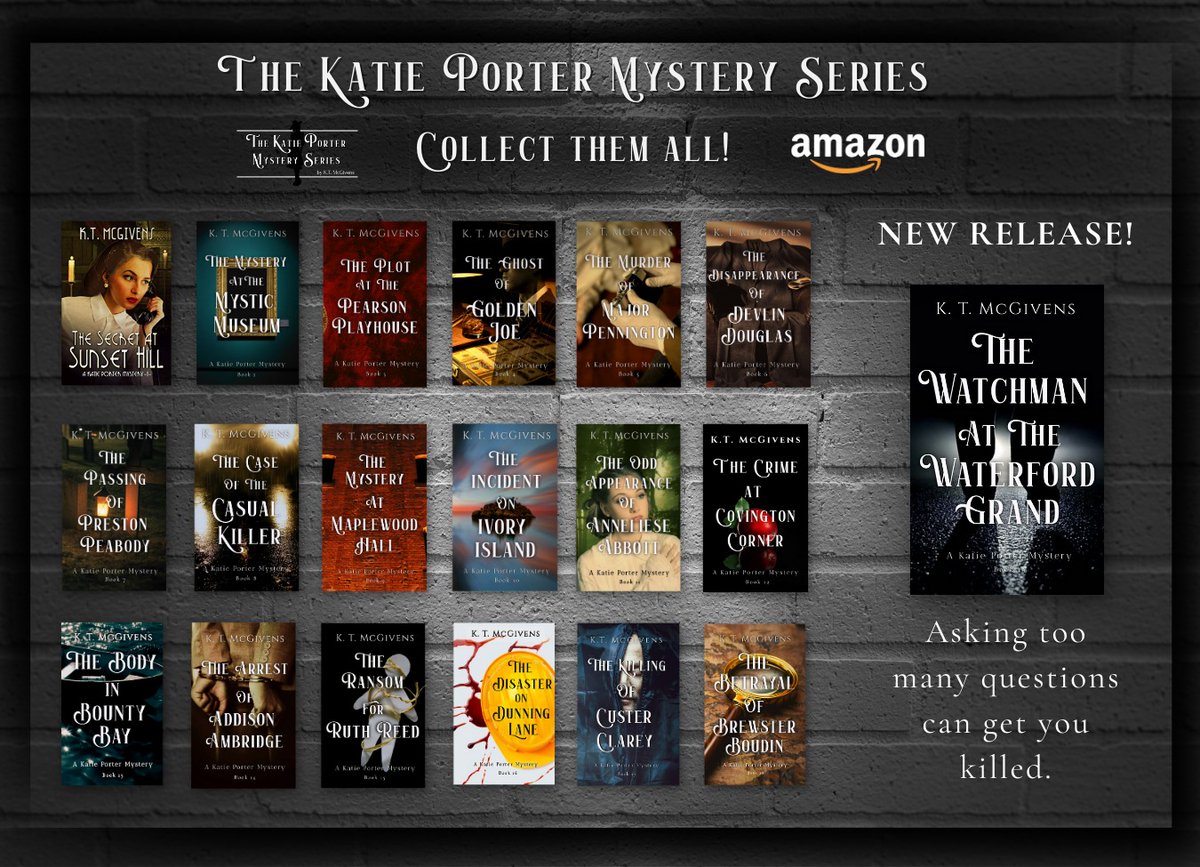 The Katie Porter Mystery Series Classic, cozy whodunits! Can be read as standalones or as a series. katieportermysteries.com