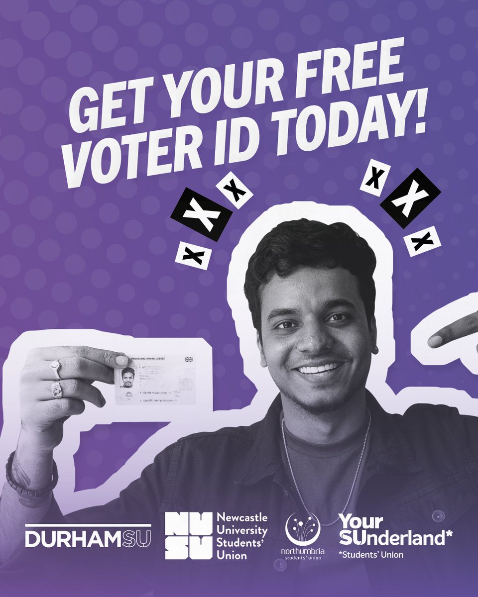 Don't forget you need photo ID in order to vote in the upcoming elections! @nusuk are giving out FREE voter ID in the form of Citizen Cards (which usually cost £18!) to help make voting easier for students and young people. Get yours now nus.org.uk/citizencard 👈