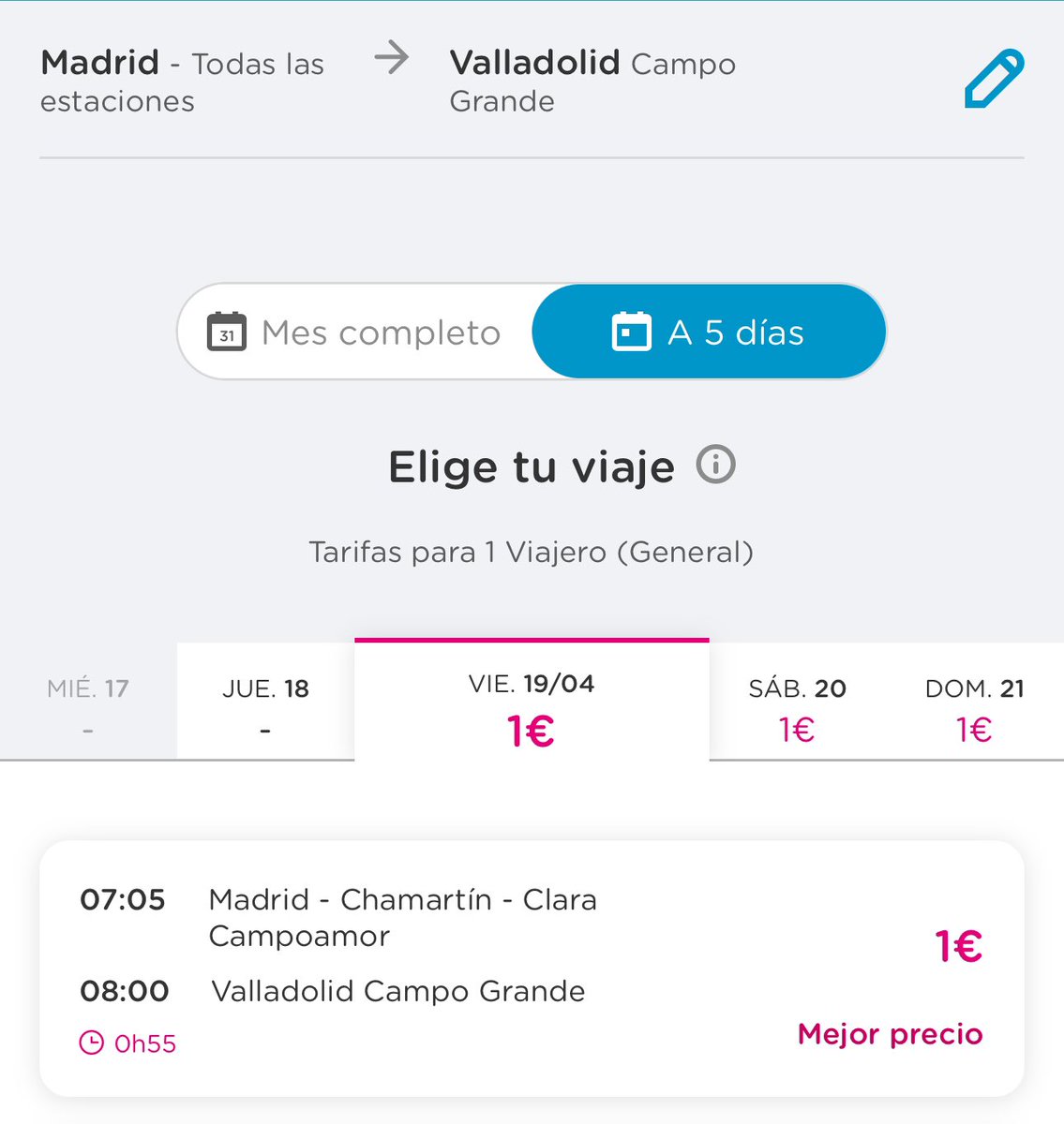 - Óscar Puente ataca a Ouigo por vender billetes demasiado baratos.

- Ouigo saca billetes a Valladolid por 1 euro.

JAJAJAJA enormes.