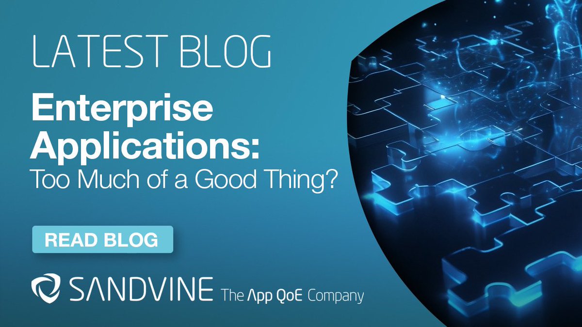 Internet applications are critical for enterprise communications and collaboration but can lead to unwanted congestion and security risks. In the latest blog (bit.ly/4b0mh8Y), Sandvine CSO Samir Marwaha shows how to better observe, control and secure enterprise networks.