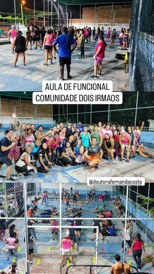 DraFCosta's tweet photo. Comunidade Dois Irmãos

Ontem, dia 17/04, iniciou-se o projeto de treino funcional para os moradores da Comunidade Dois Irmãos. https://t.co/OtJWOqEKy0