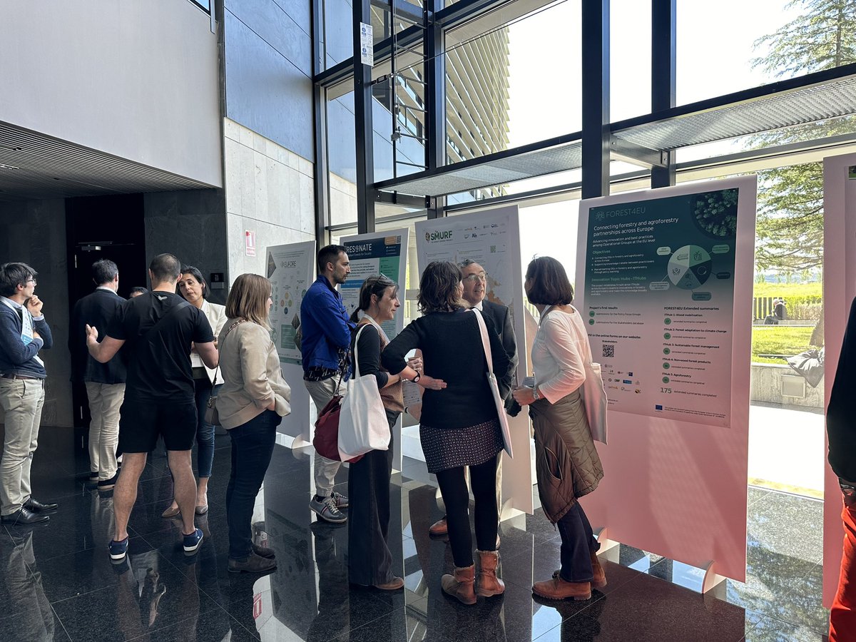 Oneforest_H2020's tweet photo. Second round of the poster exhibition at the #ONEforestFinalEven! 

🌲🌍 Now featuring other #EUprojects and EU forestry networking! 

#Forestry #EUresearch #INNOVAForONE #ONEforestFinalEvent #H2020 #EUforest https://t.co/g6WQAwv4Mg