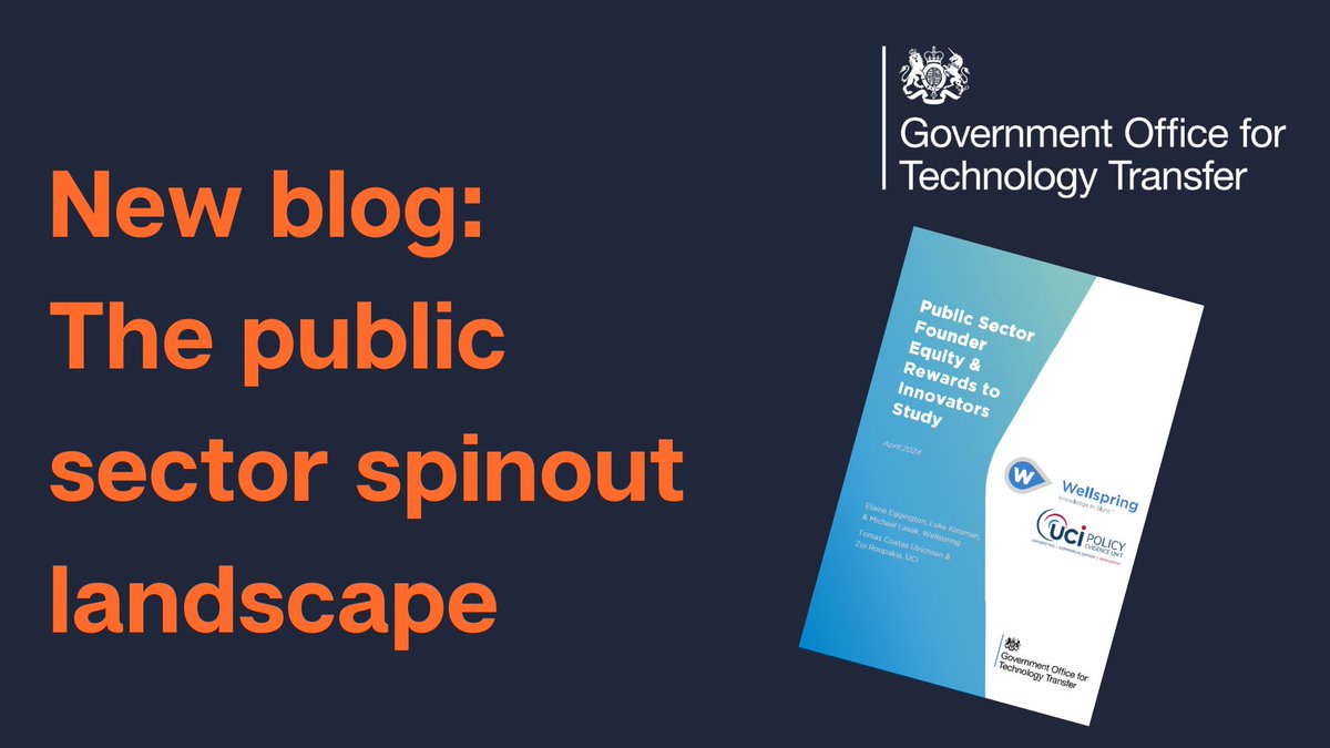 Do you know what the public sector spinout landscape looks like?🤔

We commissioned a report to better understand what works and how we can help the public sector when it comes to spinning out!

Read our latest blog for the highlights and to find out more👉gott.blog.gov.uk/2024/04/22/the…