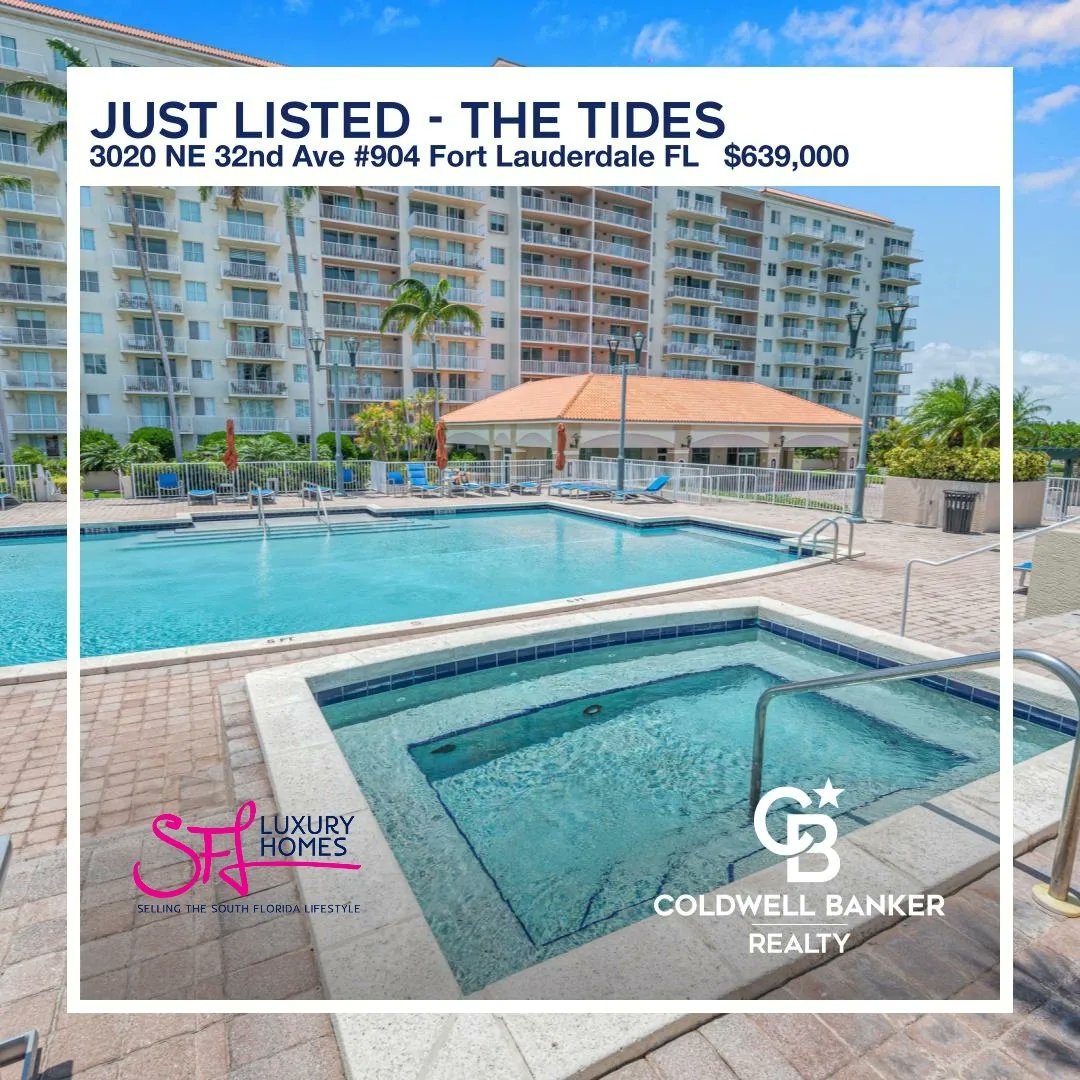 Just Listed at The Tides
Intracoastal Facing Condo
2 Beds | 2 Baths
1200sqft
Listed at $649,000
Glorious Sunsets!
#Condos #condoforsale #forsale #JustListed #FortLauderdale #waterfrontliving #waterviews #Intracoastal #couldbeyours #realestatejourney #realtorlife #realestate
